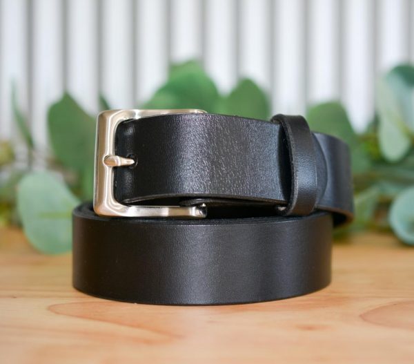 Cobargo Leather Belt in Black