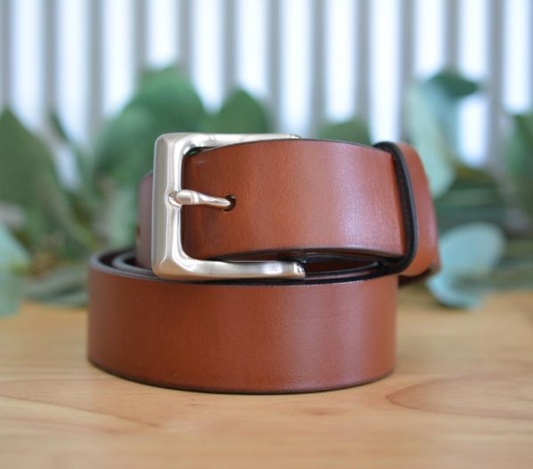 Cobargo Leather Belt in Cognac