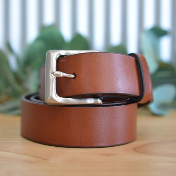 Cobargo Leather Belt in Cognac